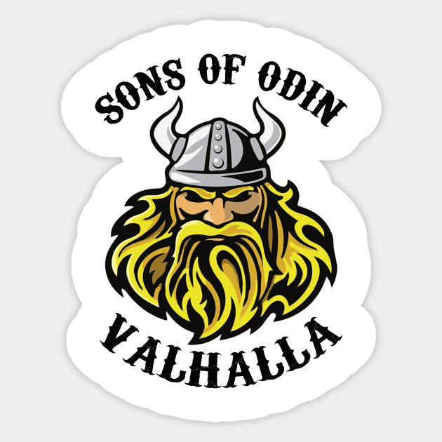 Sons of Odin Sticker by yukiotanaka